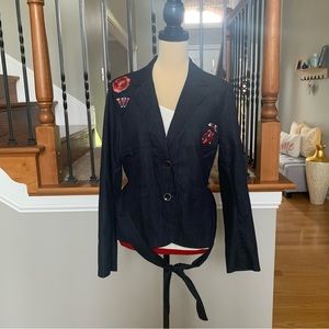 NWT New York & Company Jean Blazer Sz L